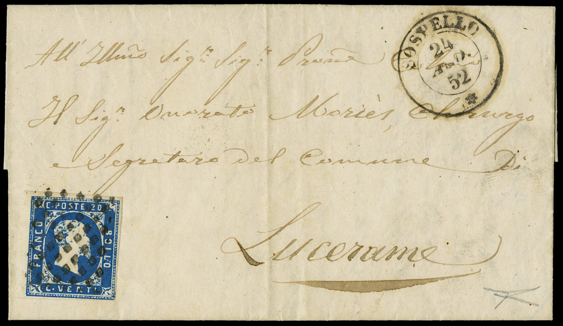 Lot 311 - sardegna posta ordinaria -  Zanaria Aste s.r.l. 9th Philatelic Auction