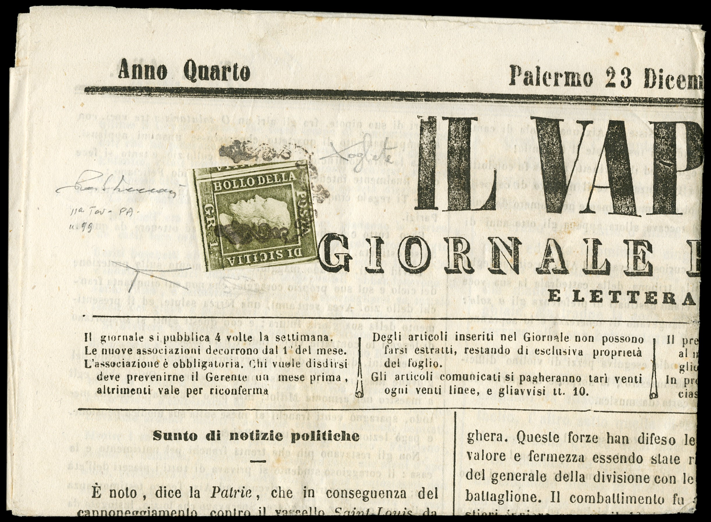 Lot 421 - sicilia posta ordinaria - Zanaria Aste s.r.l. 9th Philatelic Auction Lot 421 - sicilia posta ordinaria - Zanaria Aste s.r.l. 9th Philatelic Auction