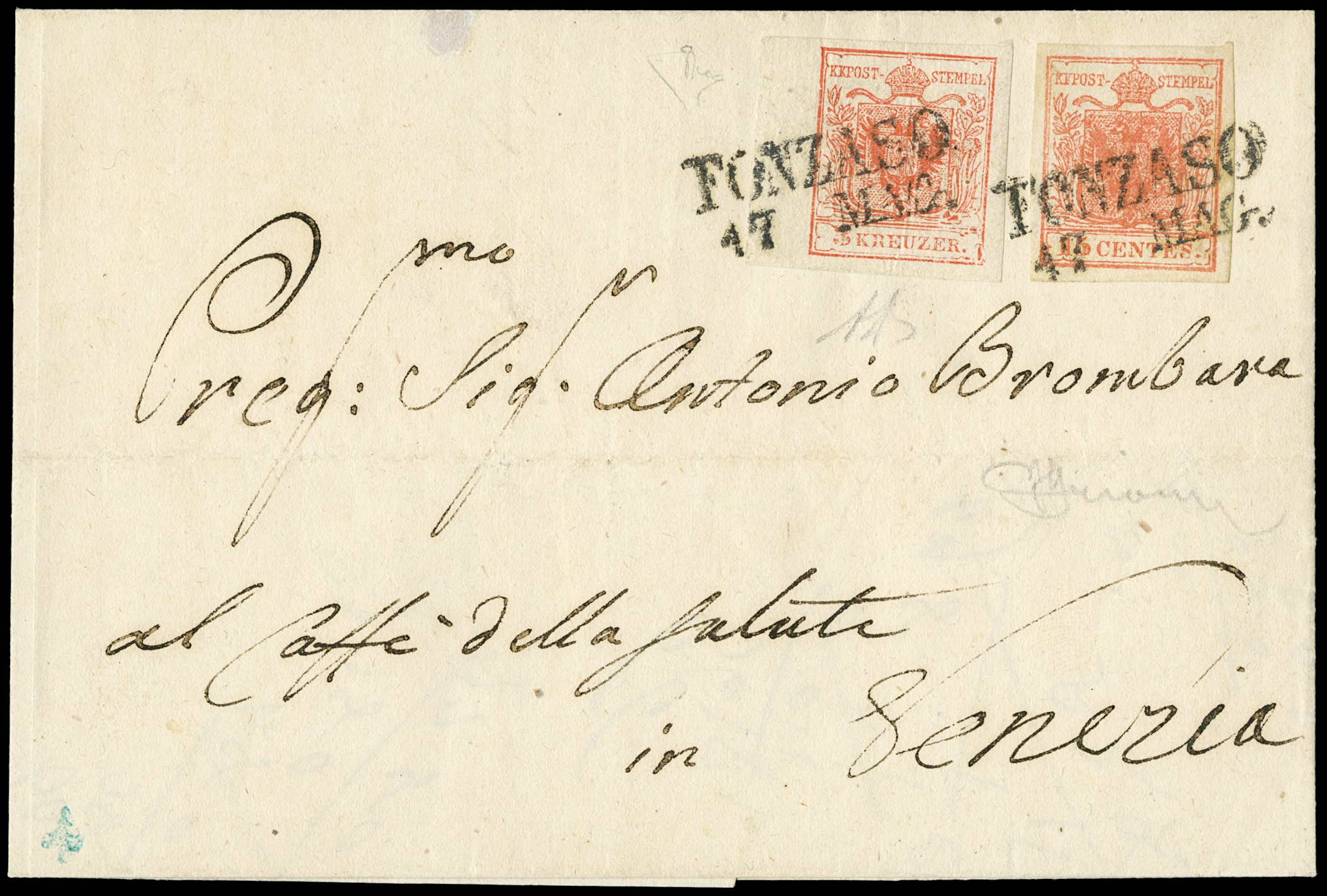 Lot 15 - lombardo veneto posta ordinaria -  Zanaria Aste s.r.l. 9th Philatelic Auction