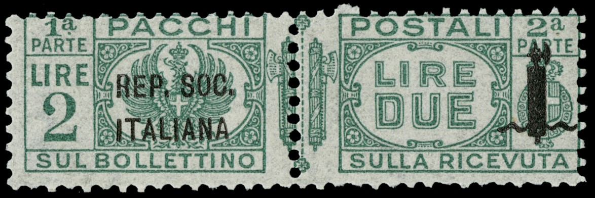 Lot 1238 - ITALIA RSI PACCHI POSTALI -  Zanaria Aste s.r.l. 9th Philatelic Auction