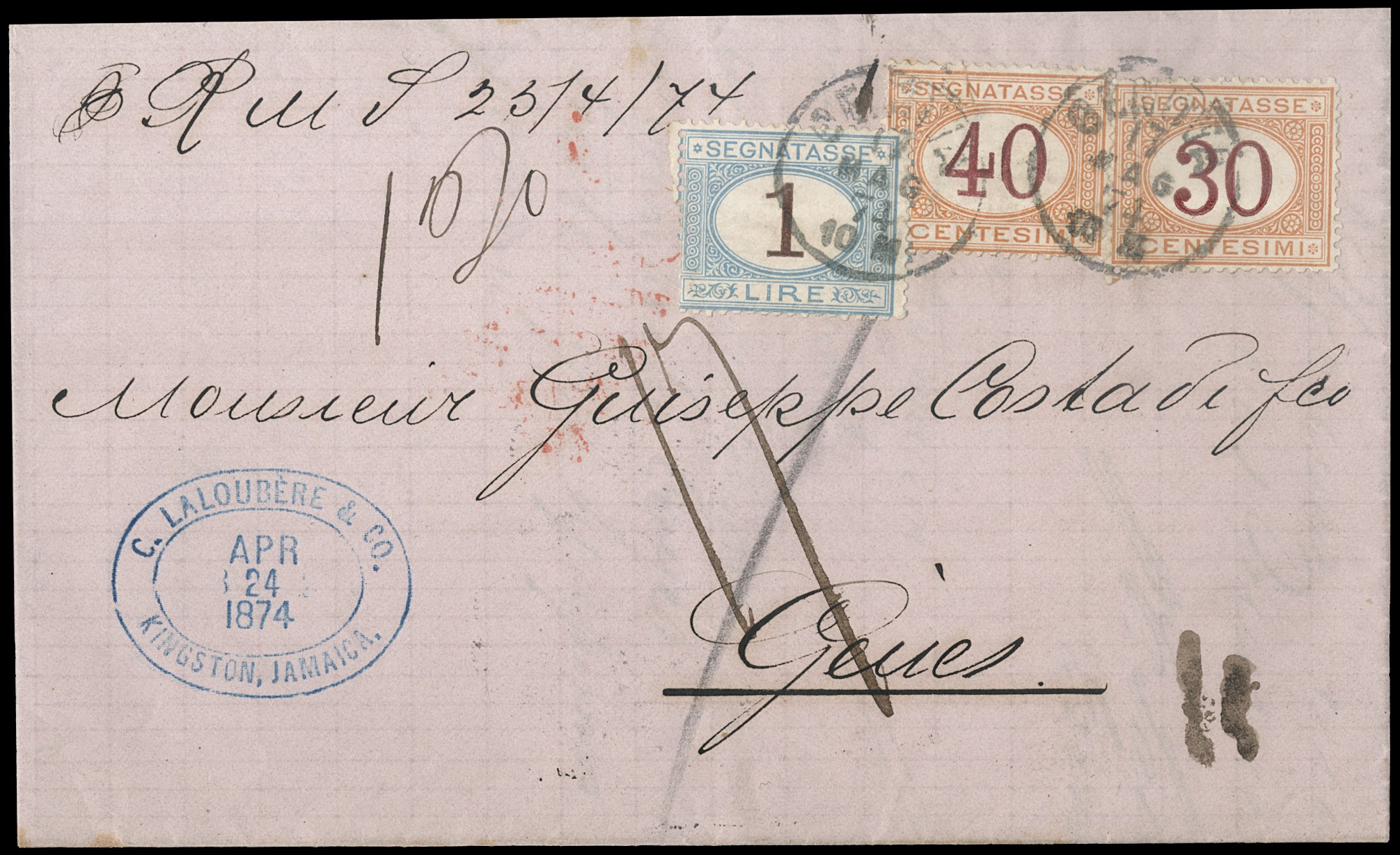 Lot 1170 - ITALIA REGNO SEGNATASSE -  Zanaria Aste s.r.l. 9th Philatelic Auction
