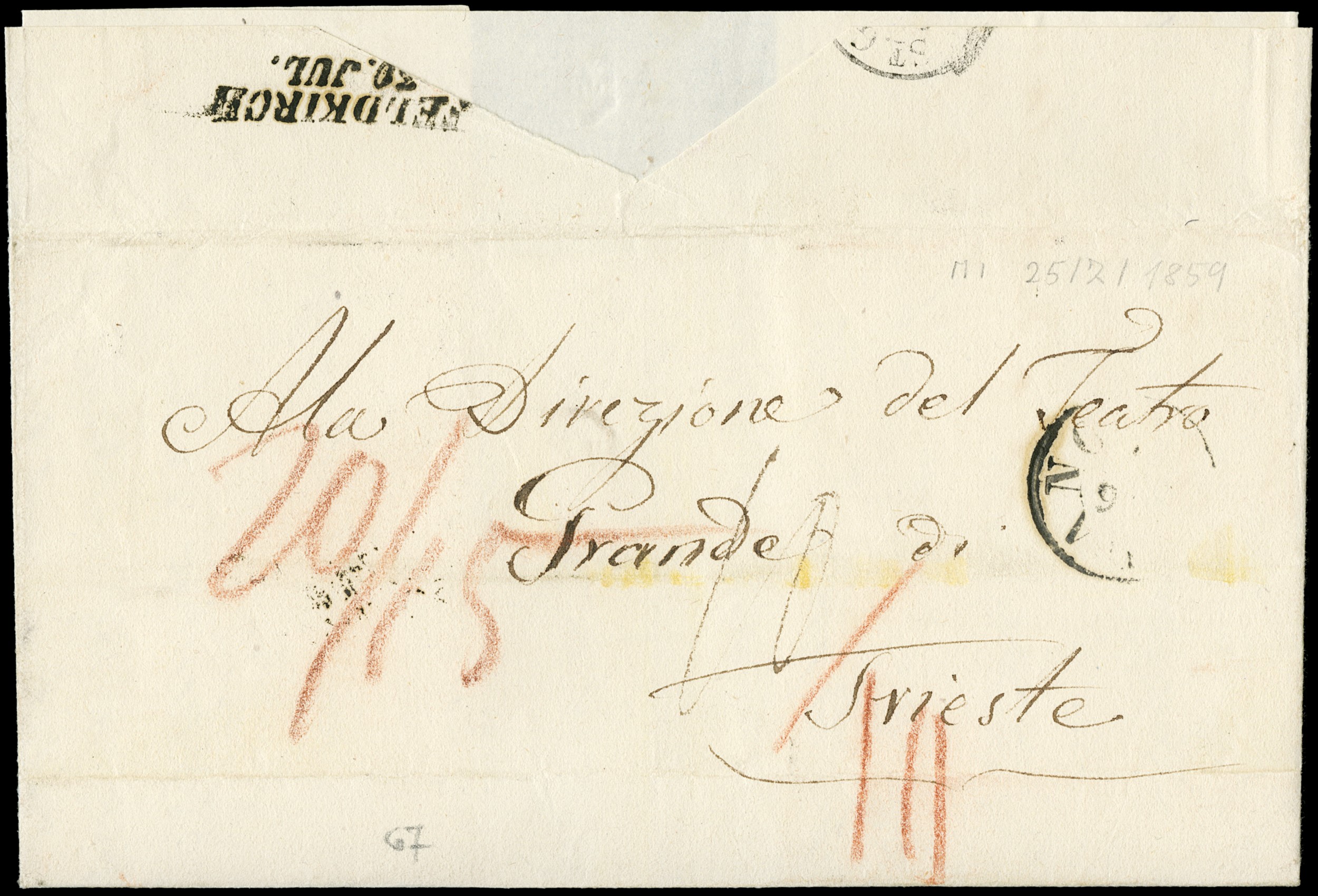 Lot 65 - lombardo veneto Via di Svizzera -  Zanaria Aste s.r.l. 9th Philatelic Auction