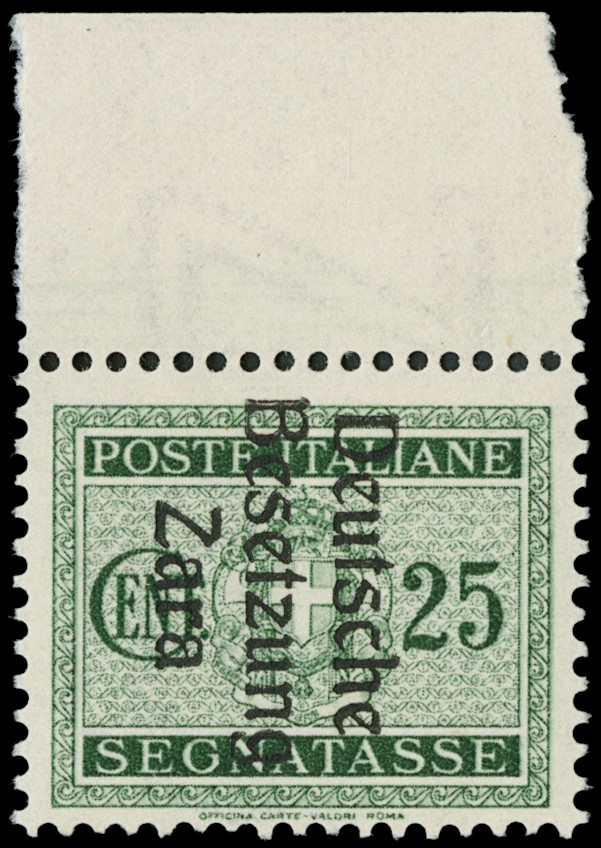 Lot 1320 - OCC TEDESCA ZARA SEGNATASSE - Zanaria Aste s.r.l. 9th Philatelic Auction Lot 1320 - OCC TEDESCA ZARA SEGNATASSE - Zanaria Aste s.r.l. 9th Philatelic Auction