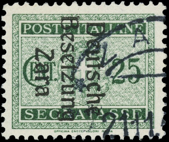 Lot 1321 - OCC TEDESCA ZARA SEGNATASSE - Zanaria Aste s.r.l. 9th Philatelic Auction Lot 1321 - OCC TEDESCA ZARA SEGNATASSE - Zanaria Aste s.r.l. 9th Philatelic Auction