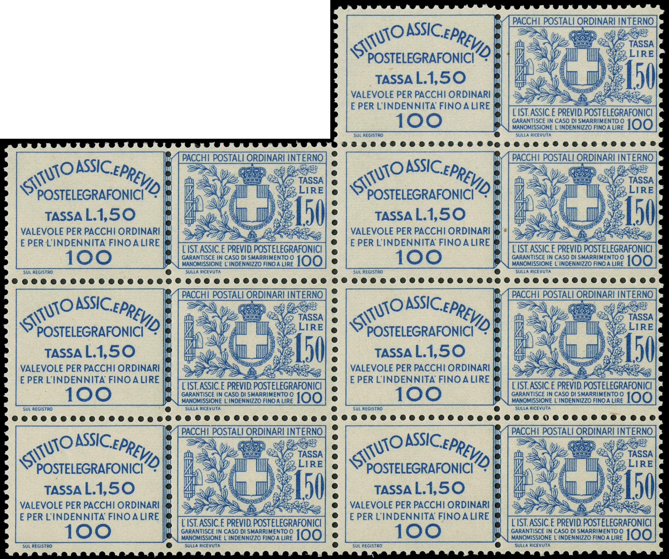Lot 1162 - ITALIA REGNO Francobolli Assicurativi -  Zanaria Aste s.r.l. 9th Philatelic Auction