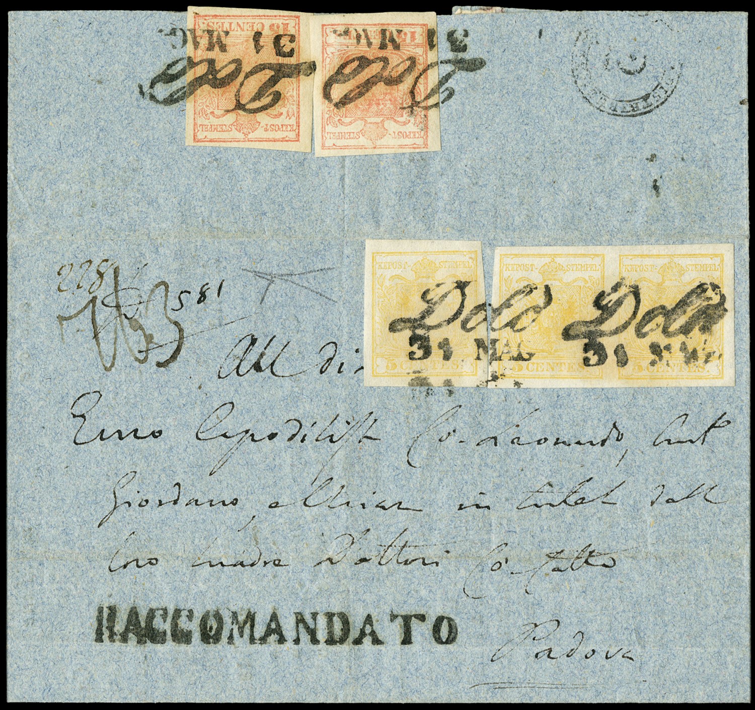 Lot 5001 - lombardo veneto posta ordinaria - Zanaria Aste s.r.l. 9th Philatelic Auction Lot 5001 - lombardo veneto posta ordinaria - Zanaria Aste s.r.l. 9th Philatelic Auction