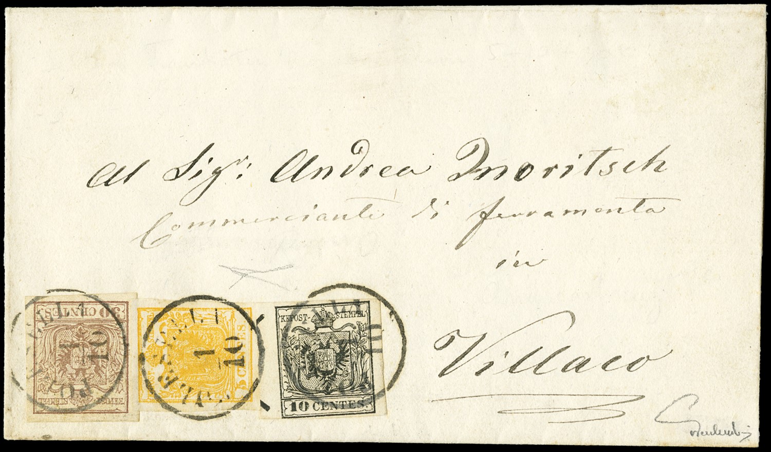 Lot 5007 - lombardo veneto posta ordinaria - Zanaria Aste s.r.l. 9th Philatelic Auction Lot 5007 - lombardo veneto posta ordinaria - Zanaria Aste s.r.l. 9th Philatelic Auction