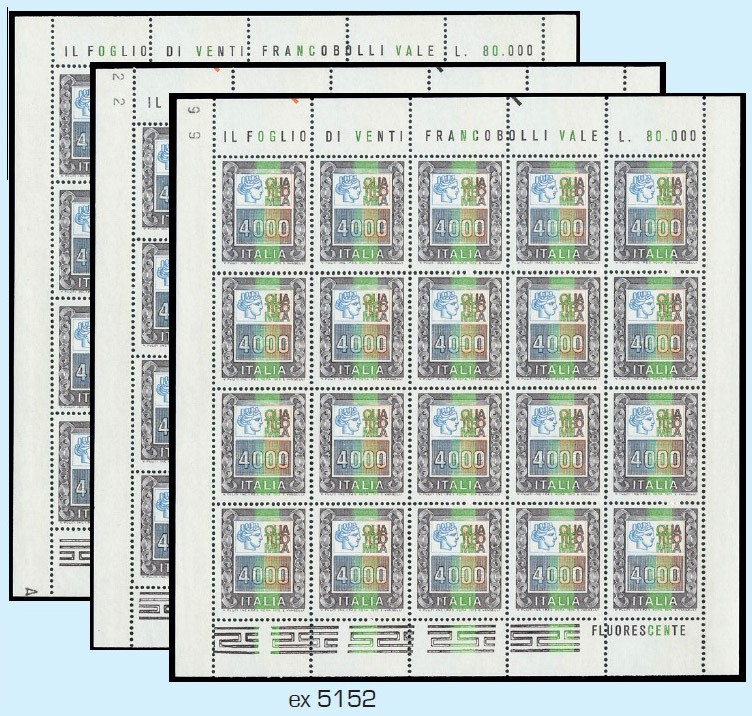 Lot 5152 - ITALIA REPUBBLICA Minifogli - Zanaria Aste s.r.l. 9th Philatelic Auction Lot 5152 - ITALIA REPUBBLICA Minifogli - Zanaria Aste s.r.l. 9th Philatelic Auction