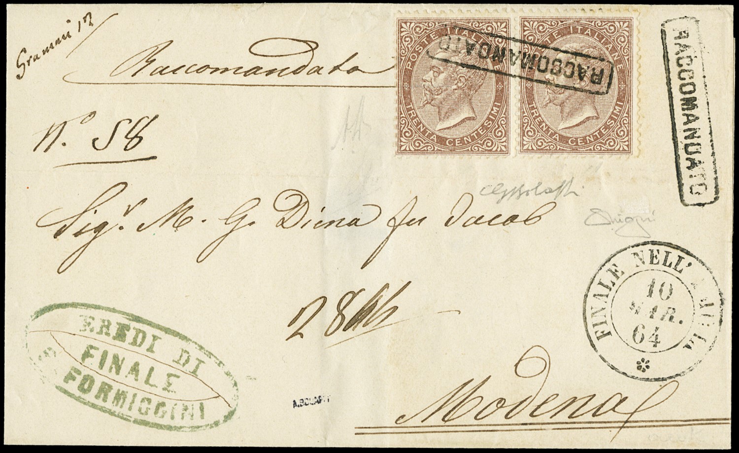 Lot 5013 - modena Annullamenti - Zanaria Aste s.r.l. 9th Philatelic Auction Lot 5013 - modena Annullamenti - Zanaria Aste s.r.l. 9th Philatelic Auction