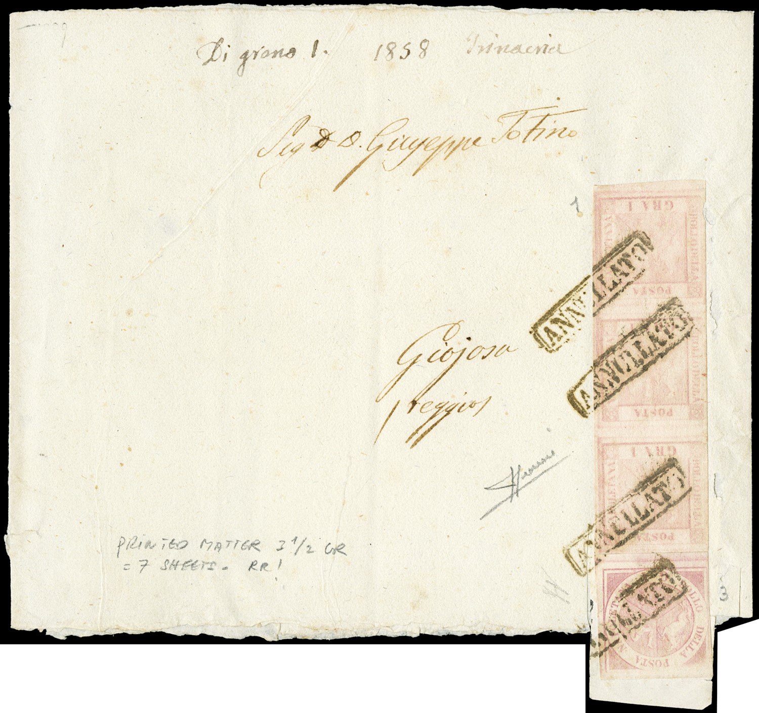 Lot 5014 - posta ordinaria - Zanaria Aste s.r.l. 9th Philatelic Auction Lot 5014 - posta ordinaria - Zanaria Aste s.r.l. 9th Philatelic Auction