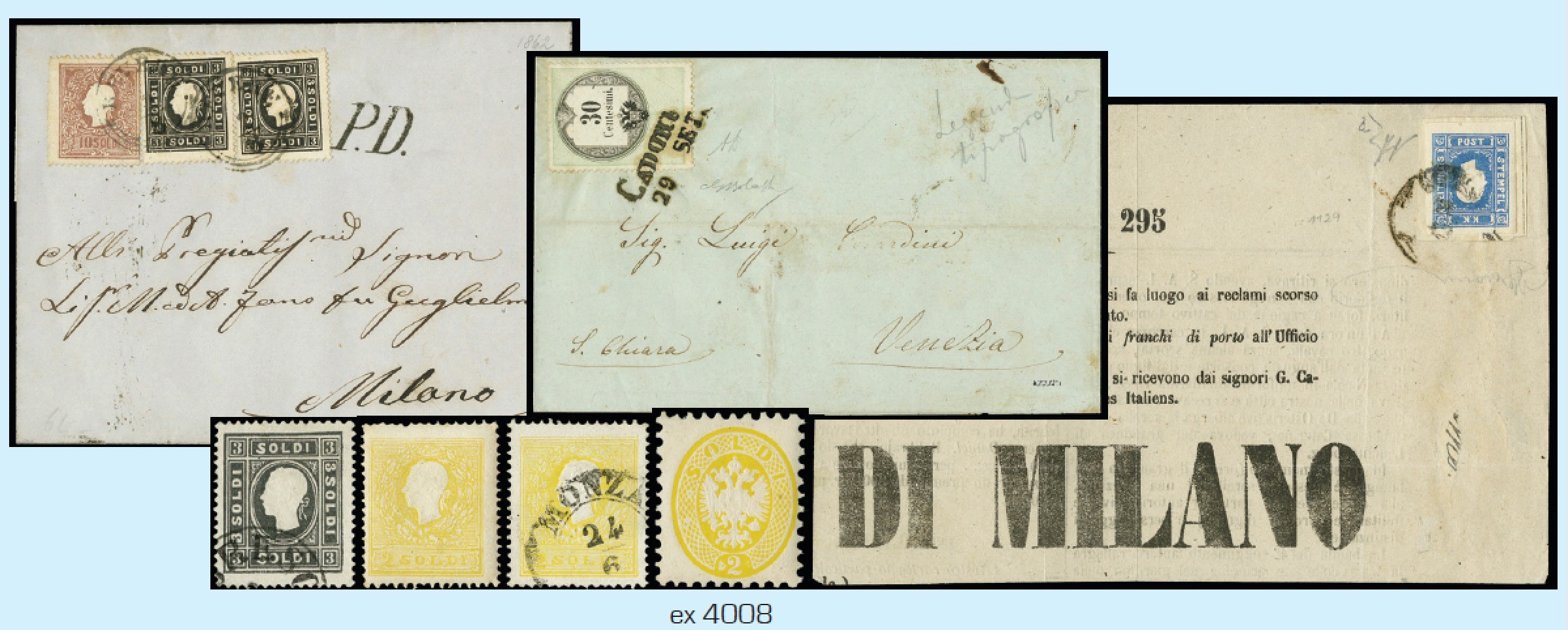 Lot 4008 - lombardo veneto lotti e collezioni -  Zanaria Aste s.r.l. 9th Philatelic Auction