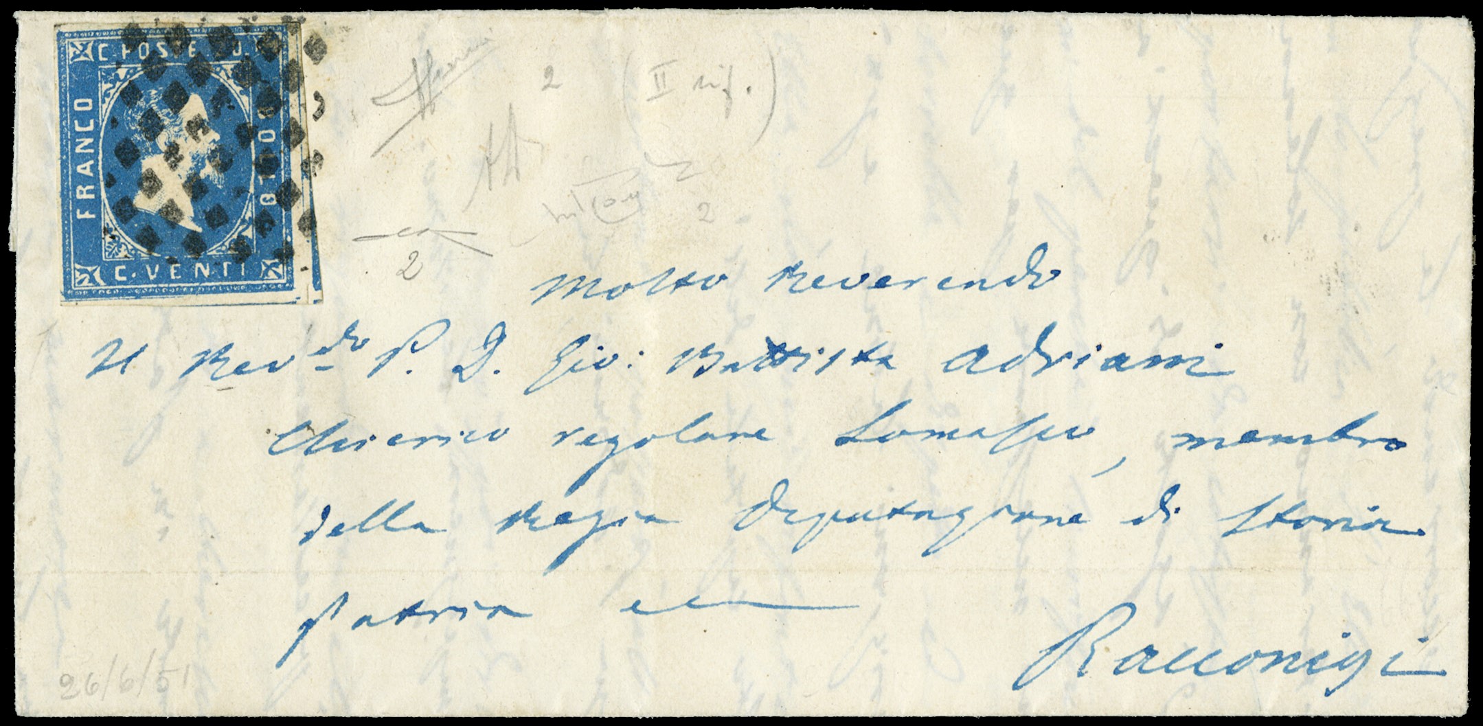 Lot 312 - sardegna posta ordinaria -  Zanaria Aste s.r.l. 9th Philatelic Auction