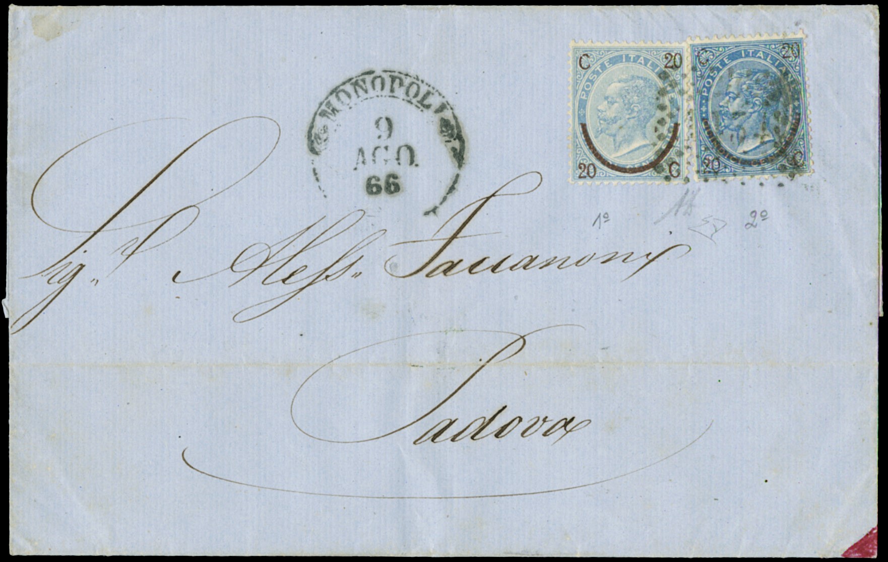 Lot 1063 - ITALIA REGNO posta ordinaria -  Zanaria Aste s.r.l. 9th Philatelic Auction