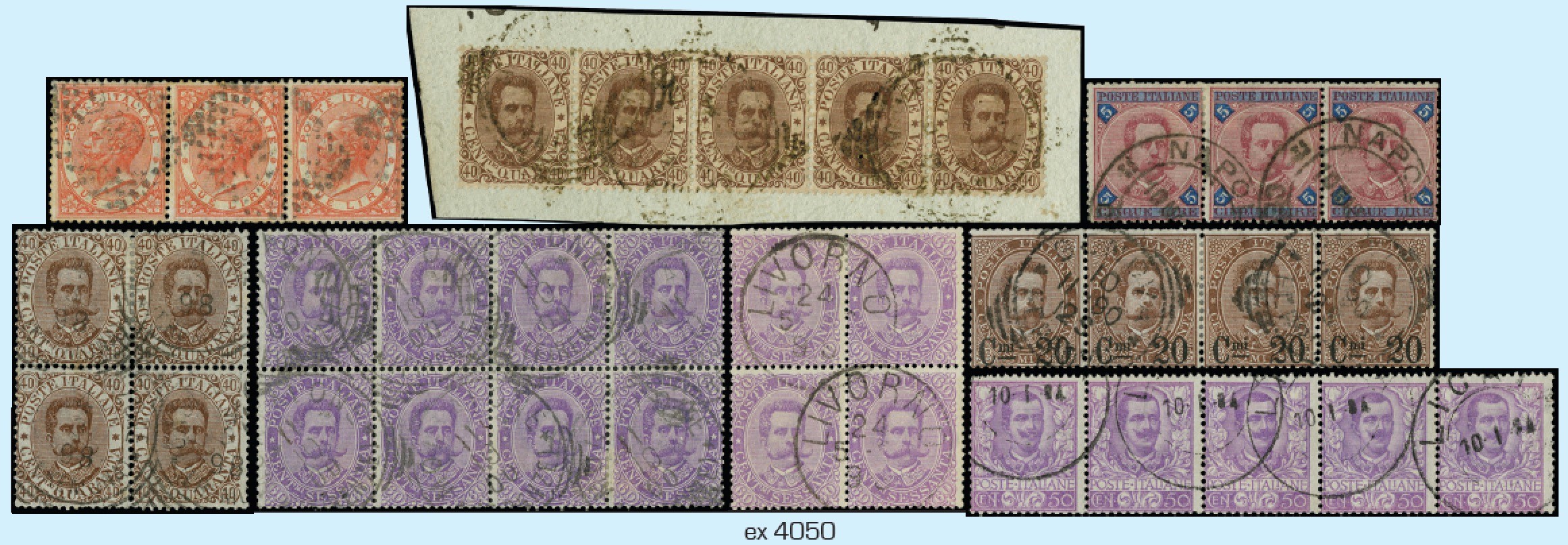 Lot 4050 - ITALIA REGNO posta ordinaria -  Zanaria Aste s.r.l. 9th Philatelic Auction