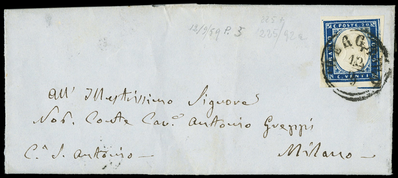 Lot 55 - lombardo veneto Governo Provvisorio -  Zanaria Aste s.r.l. 9th Philatelic Auction