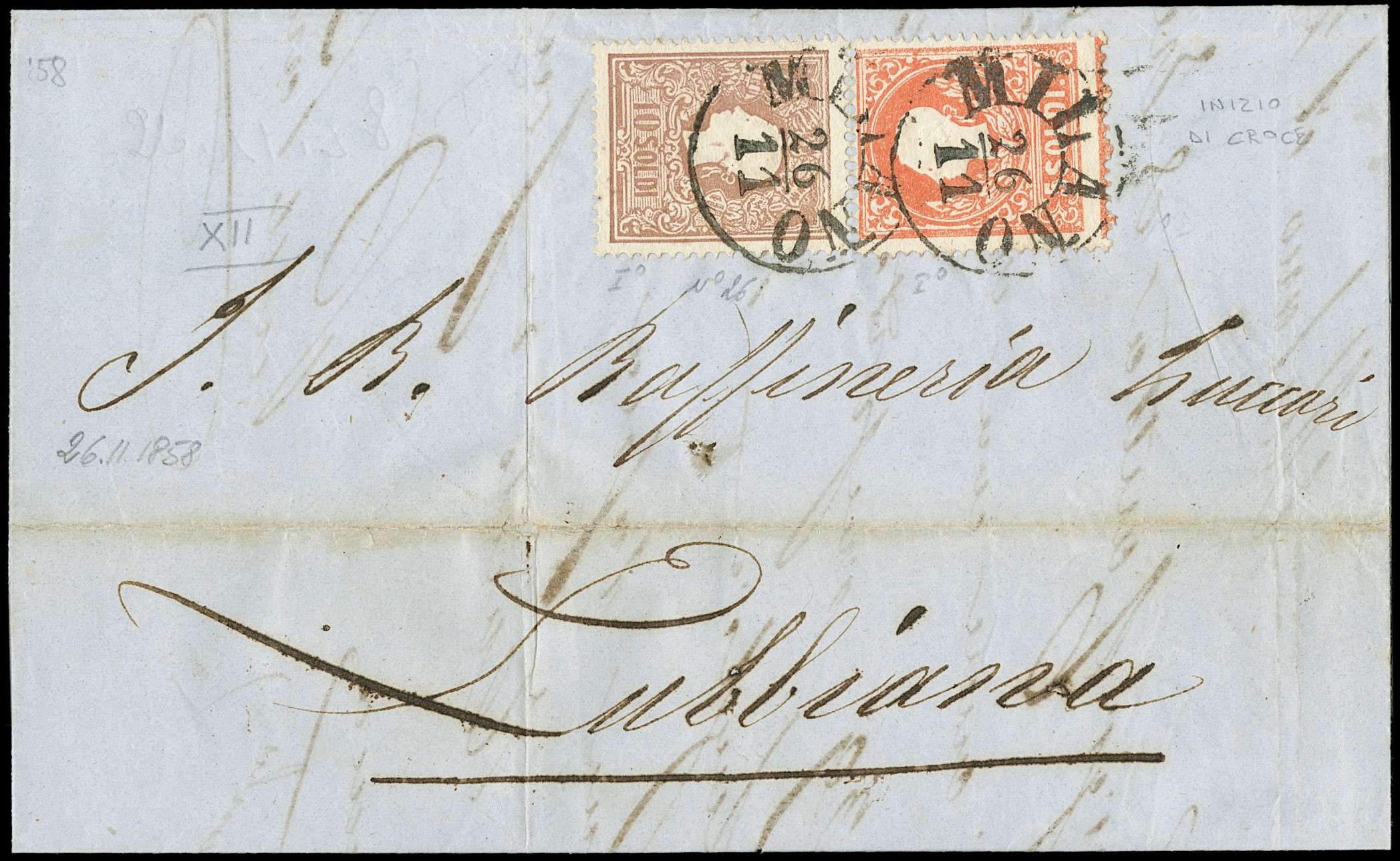 Lot 49 - lombardo veneto posta ordinaria - Zanaria Aste s.r.l. 9th Philatelic Auction Lot 49 - lombardo veneto posta ordinaria - Zanaria Aste s.r.l. 9th Philatelic Auction