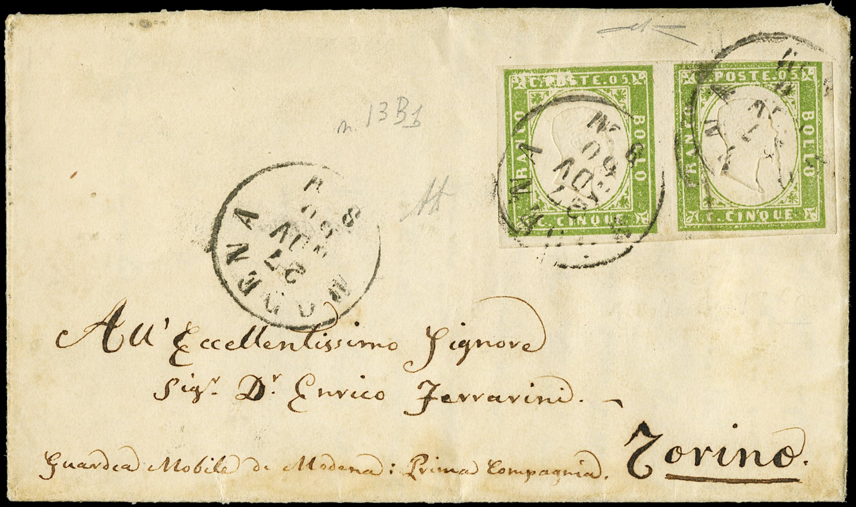 Lot 330 - sardegna posta ordinaria -  Zanaria Aste s.r.l. 9th Philatelic Auction