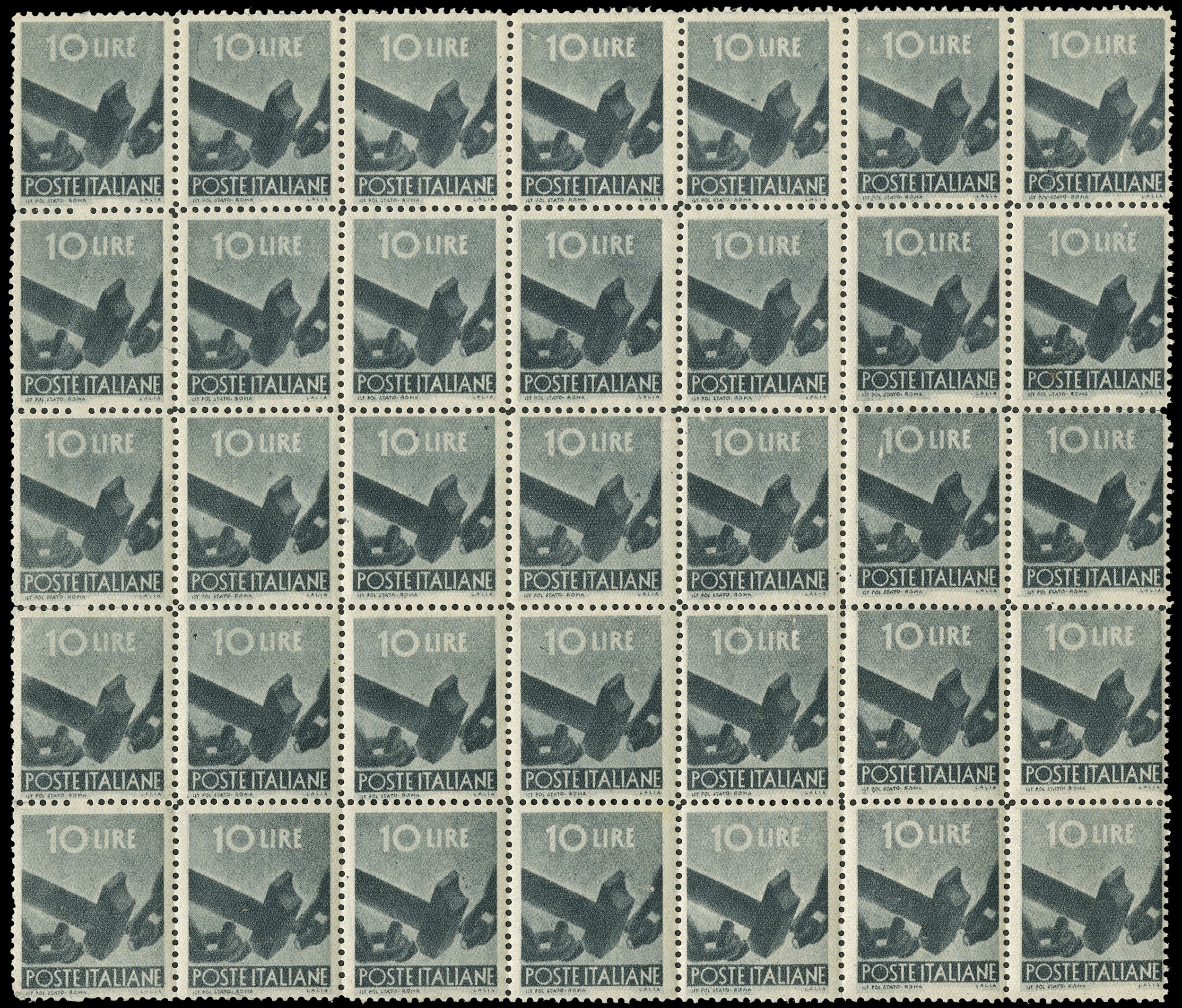 Lot 2006 - ITALIA REPUBBLICA Falsi per servire - Zanaria Aste s.r.l. 9th Philatelic Auction Lot 2006 - ITALIA REPUBBLICA Falsi per servire - Zanaria Aste s.r.l. 9th Philatelic Auction