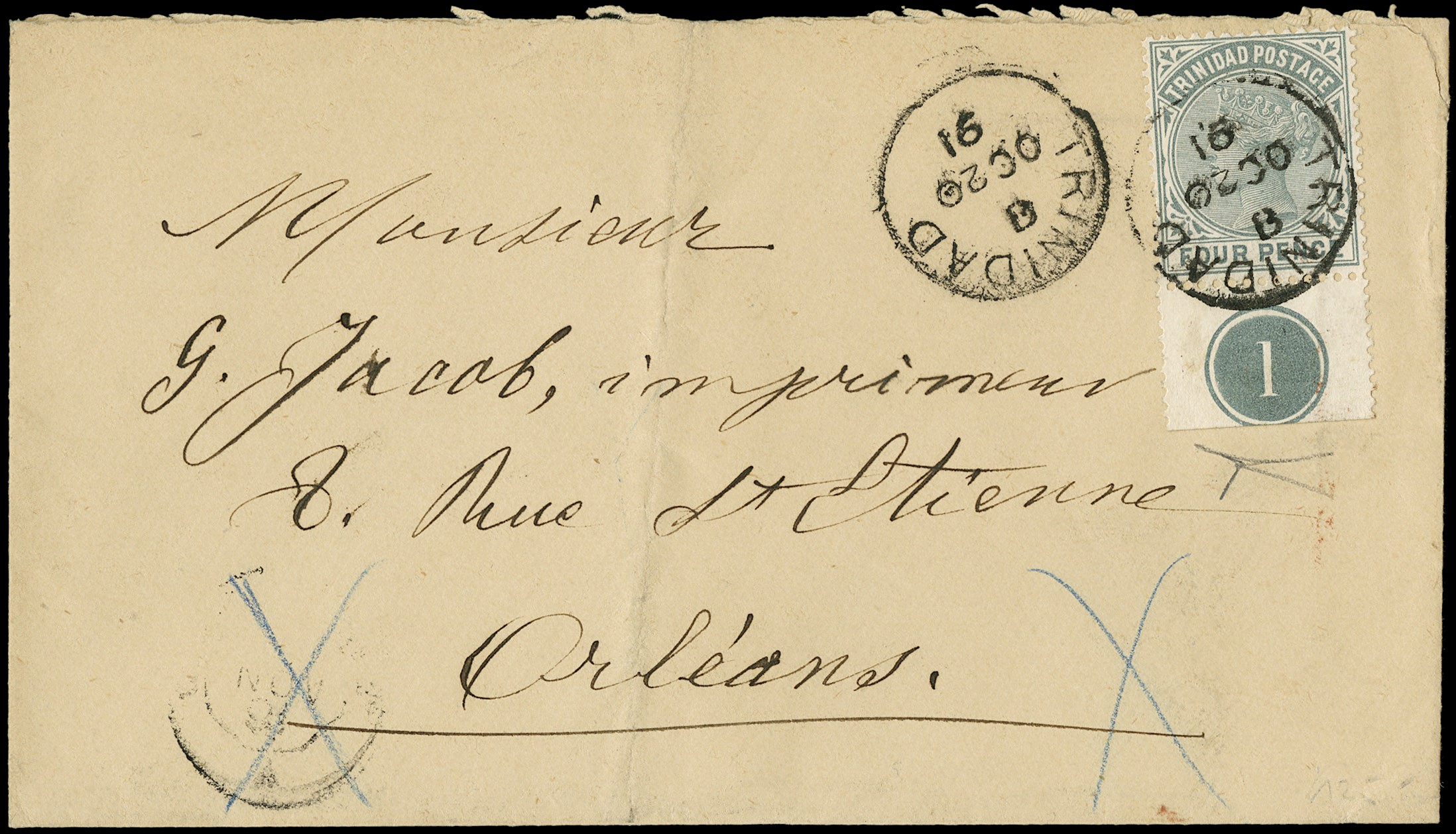 Lot 3041 - TRINIDAD E TOBAGO posta ordinaria -  Zanaria Aste s.r.l. 9th Philatelic Auction
