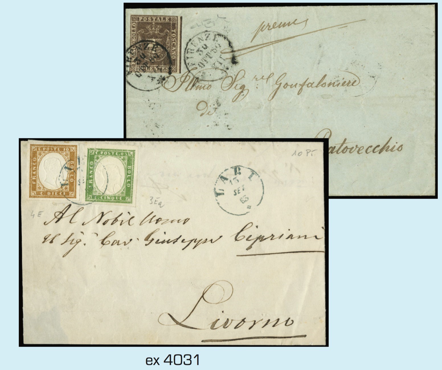 Lot 4031 - toscana lotti e collezioni -  Zanaria Aste s.r.l. 9th Philatelic Auction