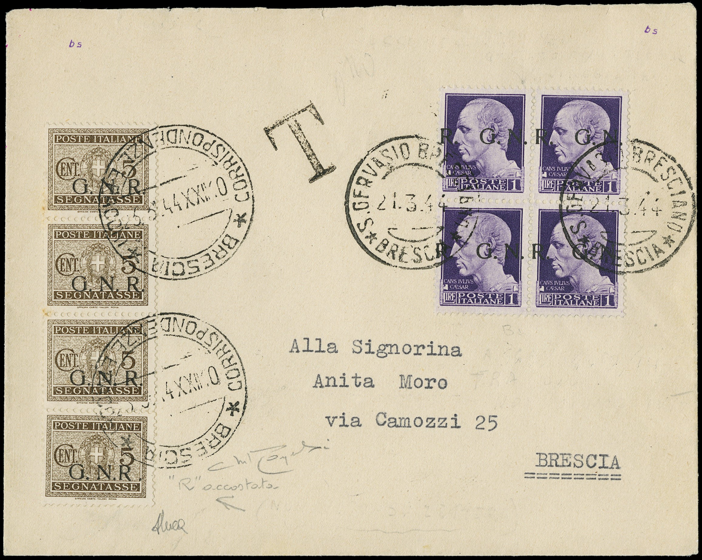 Lot 1242 - ITALIA RSI SEGNATASSE - Zanaria Aste s.r.l. 9th Philatelic Auction Lot 1242 - ITALIA RSI SEGNATASSE - Zanaria Aste s.r.l. 9th Philatelic Auction