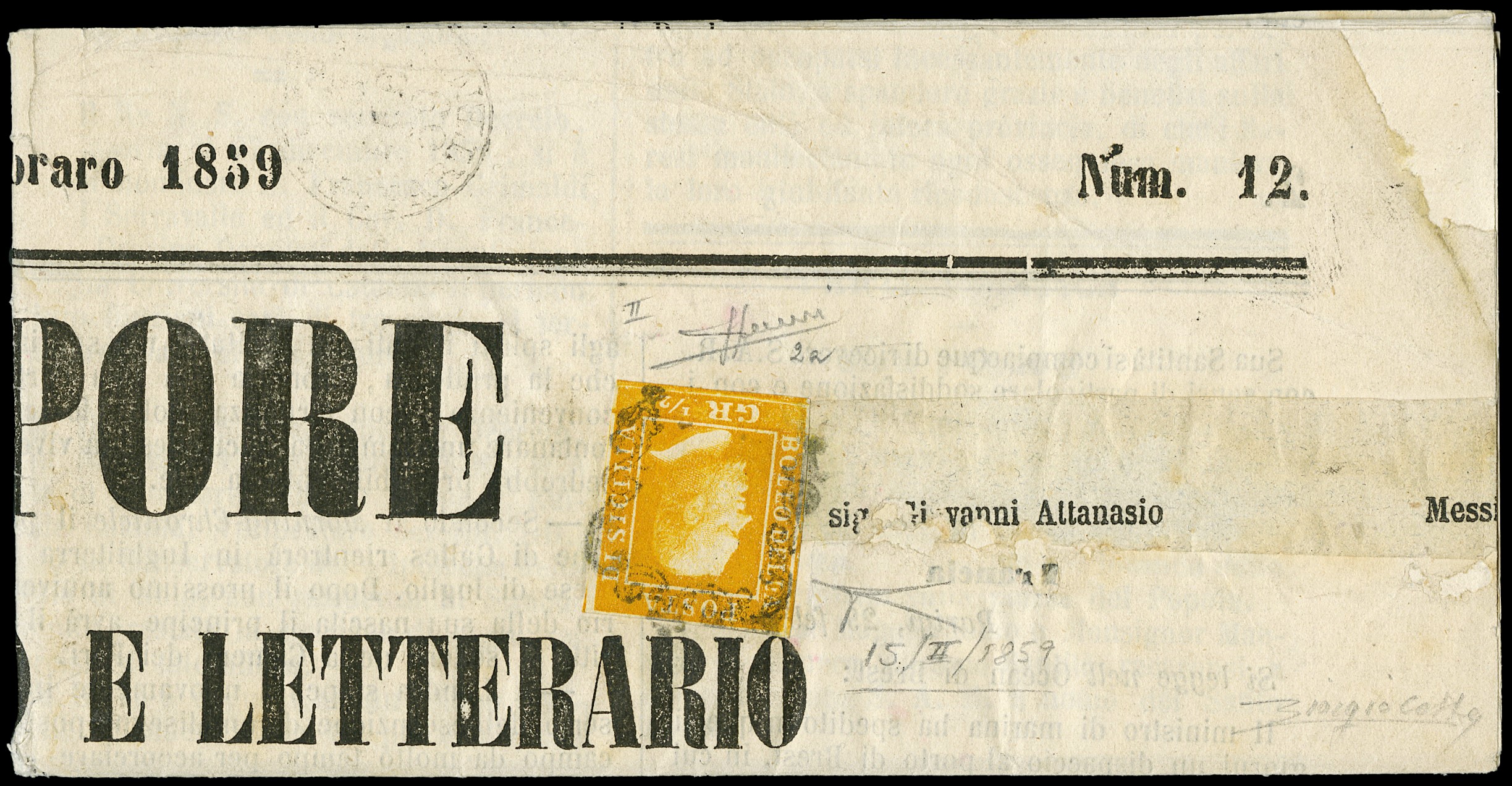 Lot 412 - sicilia posta ordinaria -  Zanaria Aste s.r.l. 9th Philatelic Auction