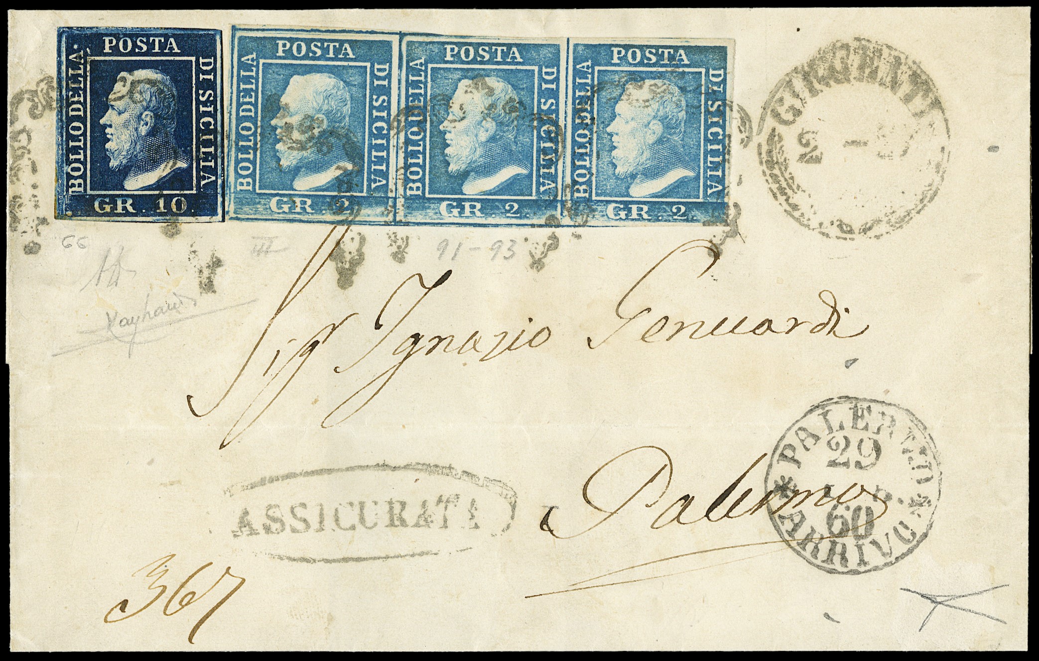 Lot 440 - sicilia posta ordinaria - Zanaria Aste s.r.l. 9th Philatelic Auction Lot 440 - sicilia posta ordinaria - Zanaria Aste s.r.l. 9th Philatelic Auction