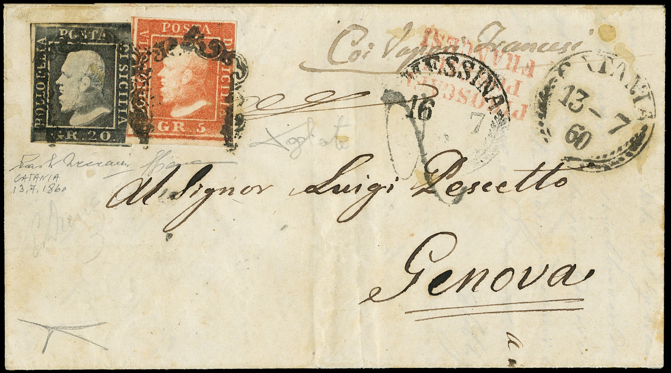 Lot 435 - sicilia posta ordinaria - Zanaria Aste s.r.l. 9th Philatelic Auction Lot 435 - sicilia posta ordinaria - Zanaria Aste s.r.l. 9th Philatelic Auction