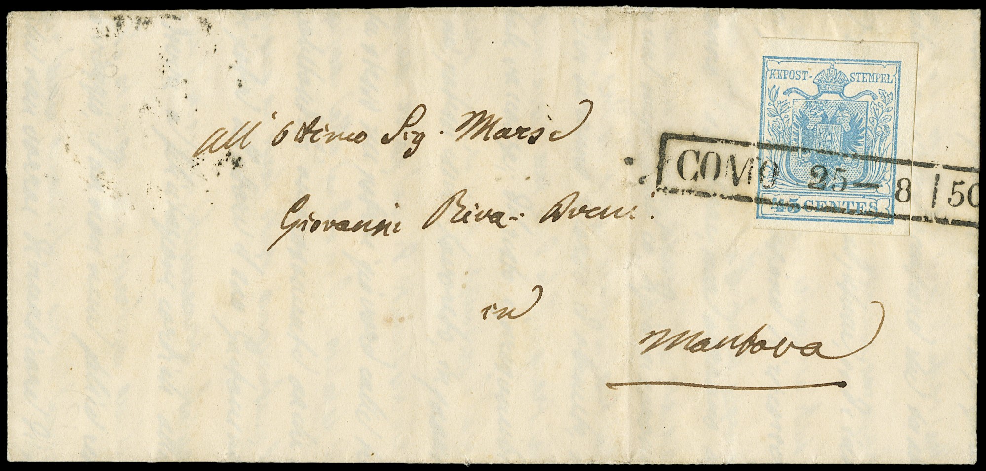 Lot 107 - lombardo veneto Annullamenti - Zanaria Aste s.r.l. 9th Philatelic Auction Lot 107 - lombardo veneto Annullamenti - Zanaria Aste s.r.l. 9th Philatelic Auction