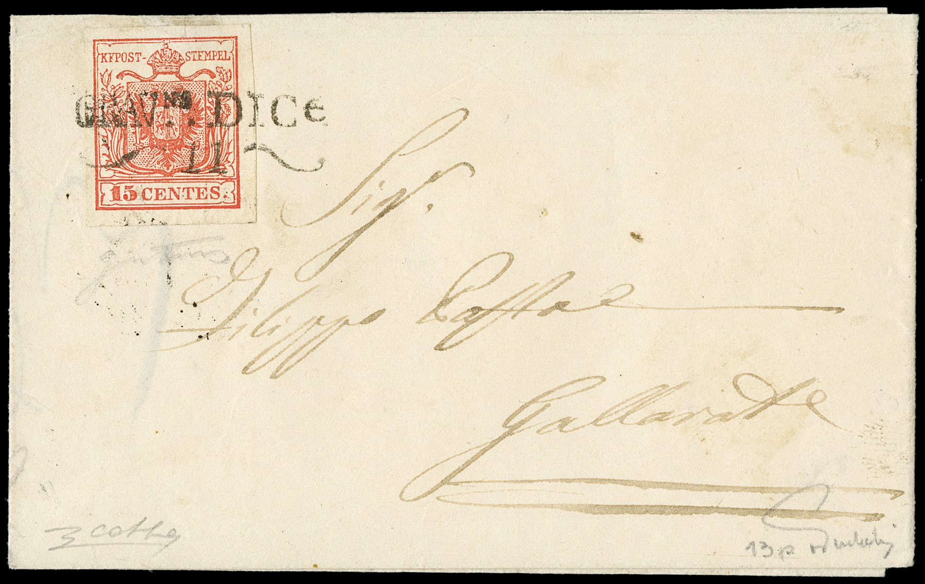 Lot 110 - lombardo veneto Annullamenti - Zanaria Aste s.r.l. 9th Philatelic Auction Lot 110 - lombardo veneto Annullamenti - Zanaria Aste s.r.l. 9th Philatelic Auction