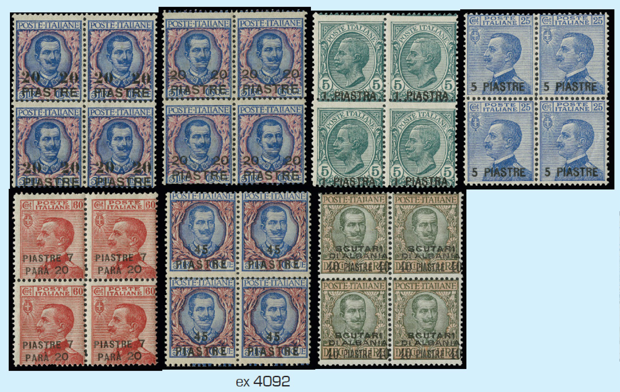 Lot 4092 - UFF ITALIANI ESTERO - LEVANTE lotti e collezioni -  Zanaria Aste s.r.l. 9th Philatelic Auction