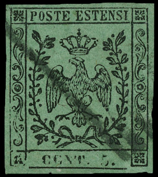 Lot 157 - modena posta ordinaria - Zanaria Aste s.r.l. 9th Philatelic Auction Lot 157 - modena posta ordinaria - Zanaria Aste s.r.l. 9th Philatelic Auction