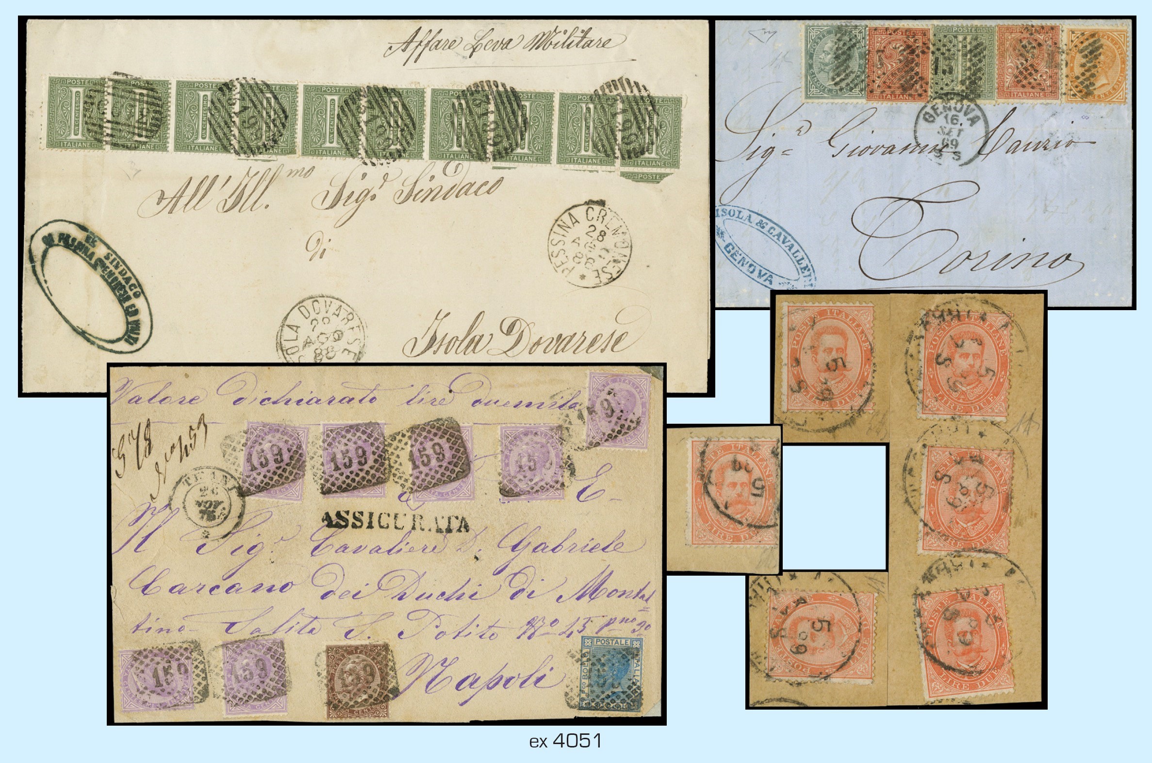 Lot 4051 - ITALIA REGNO lotti e collezioni -  Zanaria Aste s.r.l. 9th Philatelic Auction