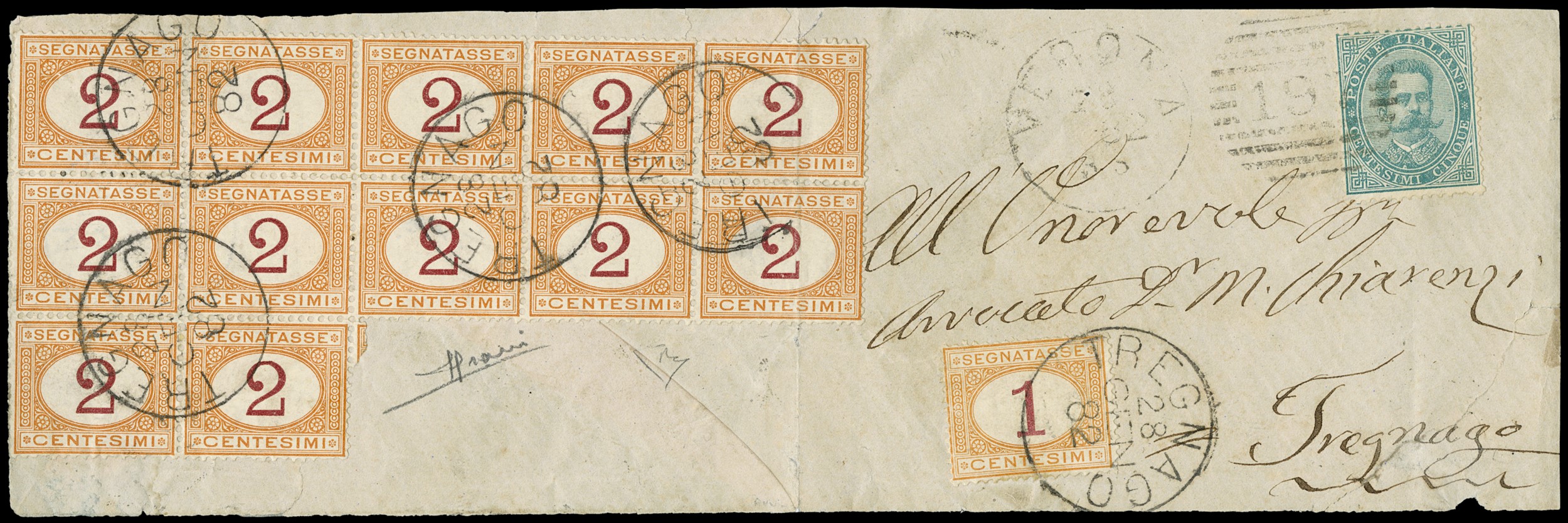 Lot 1168 - ITALIA REGNO SEGNATASSE -  Zanaria Aste s.r.l. 9th Philatelic Auction