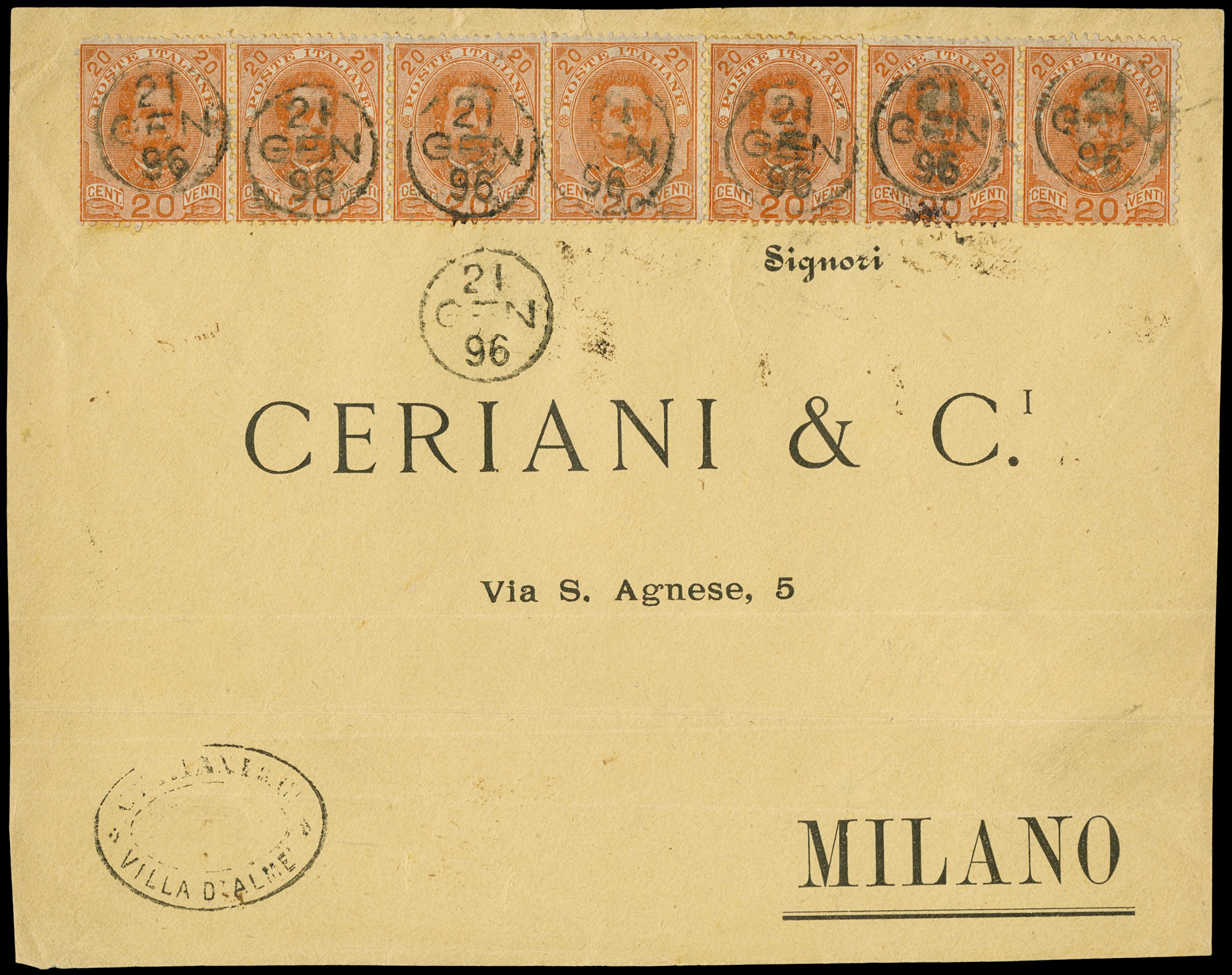 Lot 1102 - ITALIA REGNO Annullamenti -  Zanaria Aste s.r.l. 9th Philatelic Auction