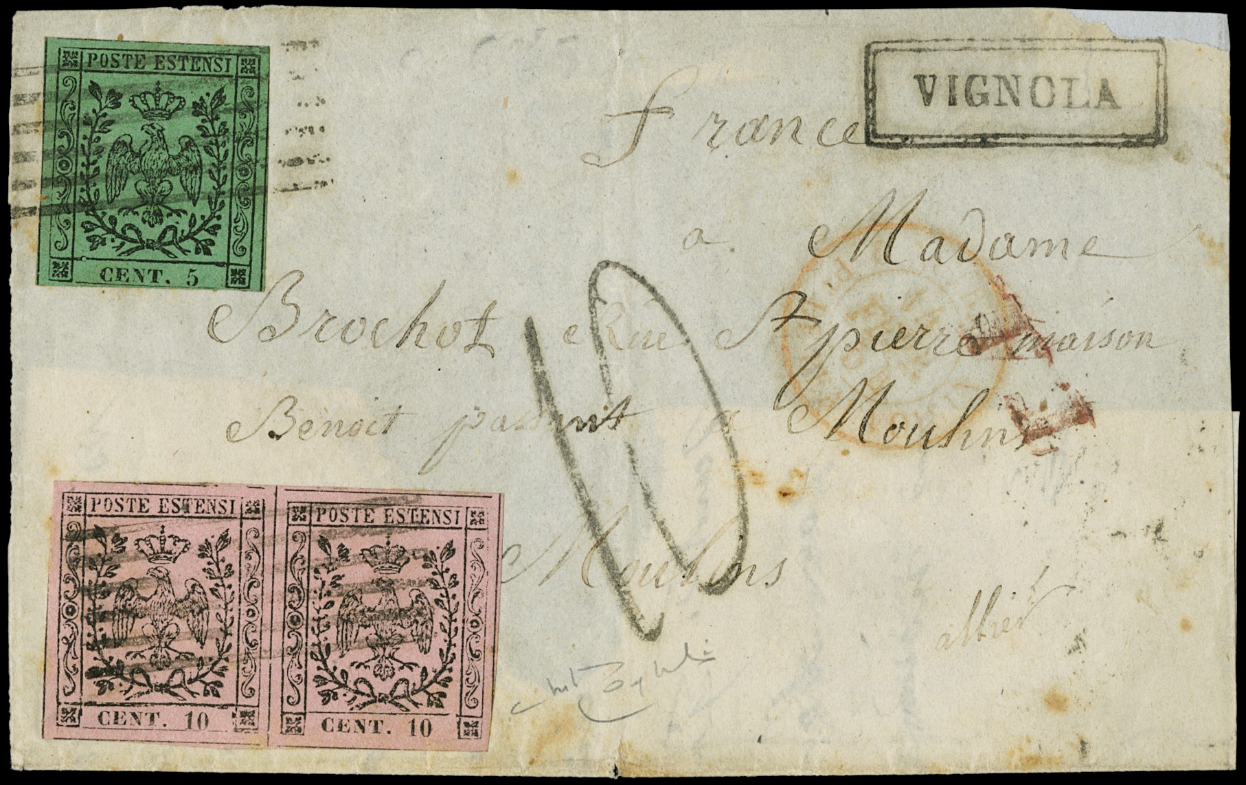 Lot 152 - modena posta ordinaria - Zanaria Aste s.r.l. 9th Philatelic Auction Lot 152 - modena posta ordinaria - Zanaria Aste s.r.l. 9th Philatelic Auction