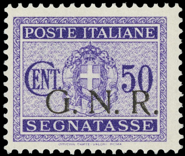 Lot 1240 - ITALIA RSI SEGNATASSE - Zanaria Aste s.r.l. 9th Philatelic Auction Lot 1240 - ITALIA RSI SEGNATASSE - Zanaria Aste s.r.l. 9th Philatelic Auction