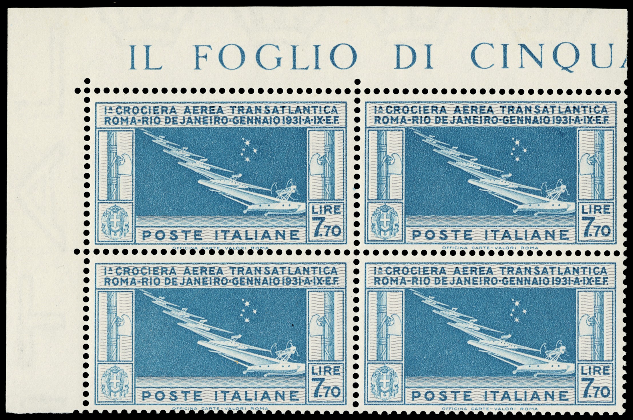 Lot 1143 - ITALIA REGNO posta aerea - Zanaria Aste s.r.l. 9th Philatelic Auction Lot 1143 - ITALIA REGNO posta aerea - Zanaria Aste s.r.l. 9th Philatelic Auction