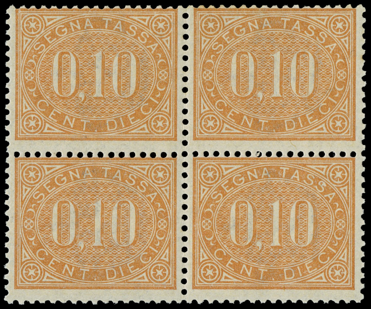Lot 1165 - ITALIA REGNO SEGNATASSE -  Zanaria Aste s.r.l. 9th Philatelic Auction